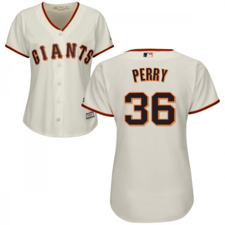 Women's Majestic San Francisco Giants #36 Gaylord Perry Replica Cream Home Cool Base MLB Jersey