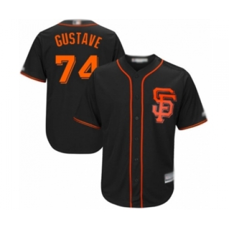 Youth San Francisco Giants #74 Jandel Gustave Authentic Black Alternate Cool Base Baseball Player Jersey