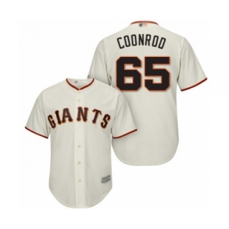 Youth San Francisco Giants #65 Sam Coonrod Authentic Cream Home Cool Base Baseball Player Jersey