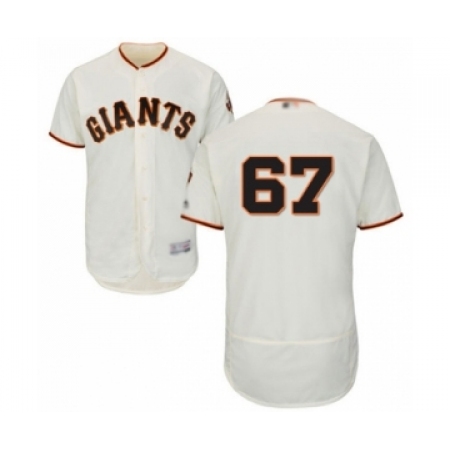 Men's San Francisco Giants #67 Sam Selman Cream Home Flex Base Authentic Collection Baseball Player Jersey