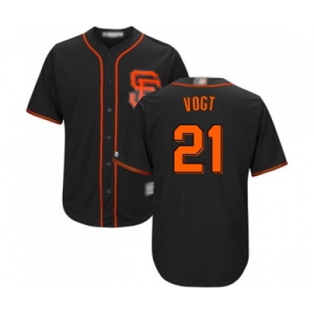 Men's San Francisco Giants #21 Stephen Vogt Replica Black Alternate Cool Base Baseball Jersey