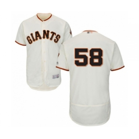 Men's San Francisco Giants #58 Trevor Gott Cream Home Flex Base Authentic Collection Baseball Player Jersey