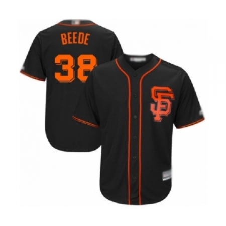 Youth San Francisco Giants #38 Tyler Beede Authentic Black Alternate Cool Base Baseball Player Jersey