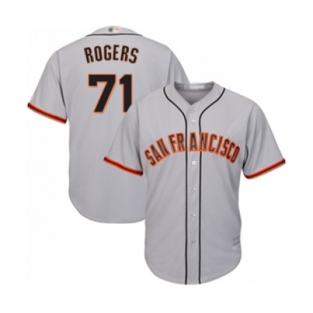 Youth San Francisco Giants #71 Tyler Rogers Authentic Grey Road Cool Base Baseball Player Jersey