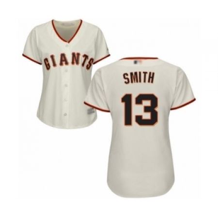 Women's San Francisco Giants #13 Will Smith Authentic Cream Home Cool Base Baseball Jersey